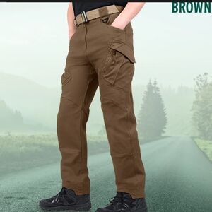 Brown Tactical Cargo Pants